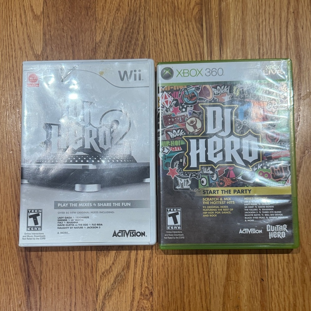 DJ Hero 2 for Wii and DJ Hero for Xbox 360 Bundle